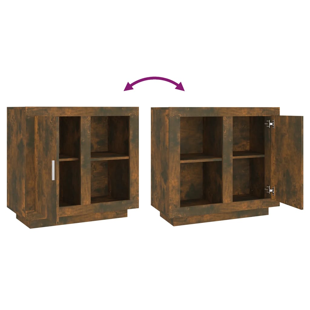 vidaXL Buffet Chêne fumé 80x40x75 cm