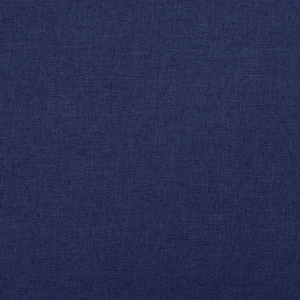vidaXL Banc de rangement pliable Bleu 76x38x38 cm Faux lin