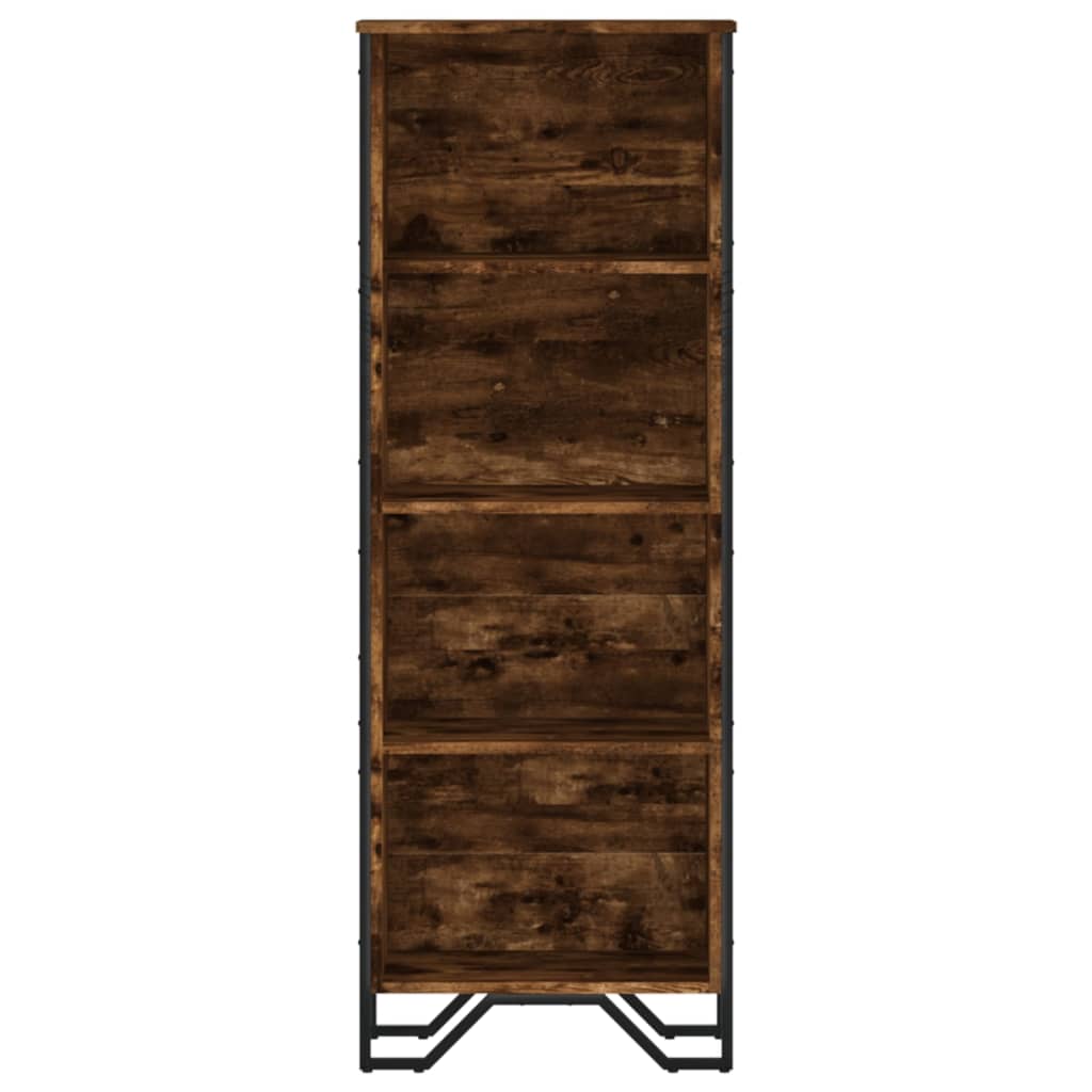 vidaXL Bibliothèque chêne fumé 50x31x137,5 cm bois d'ingénierie