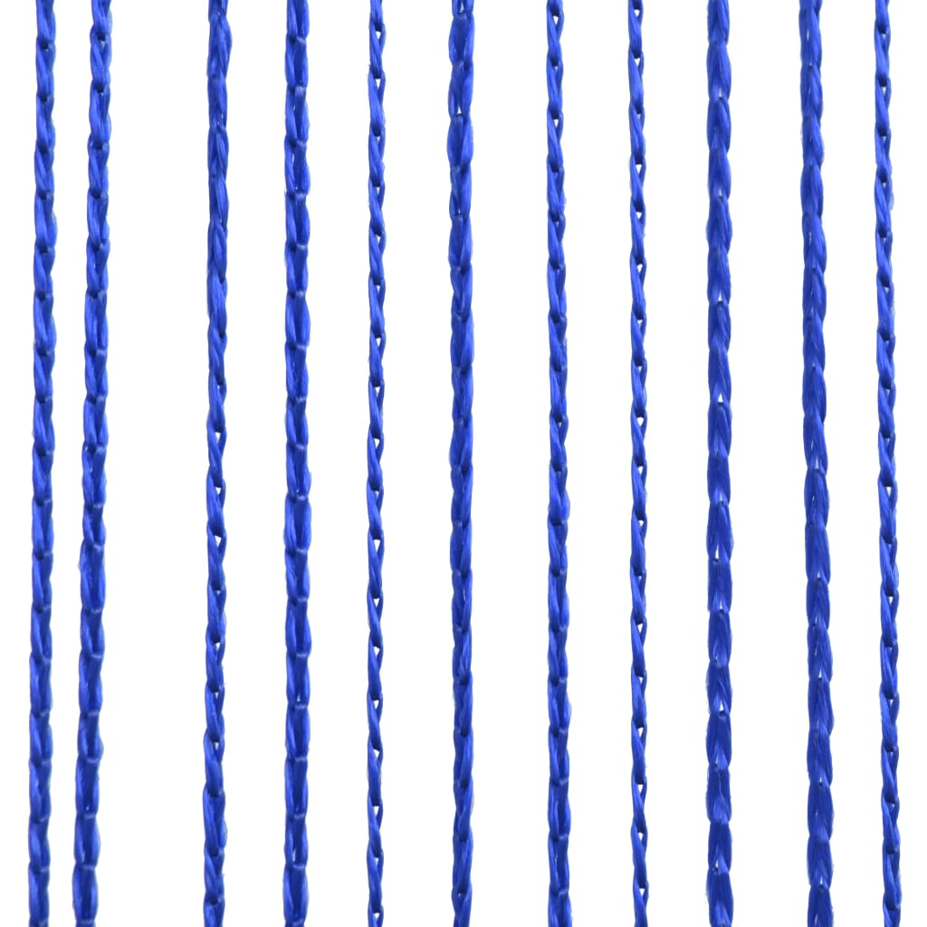 vidaXL Rideau en fils 2 pcs 100 x 250 cm Bleu