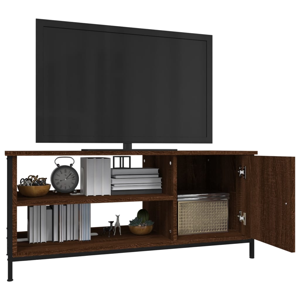 vidaXL Meuble TV chêne marron 100x40x45 cm bois d'ingénierie