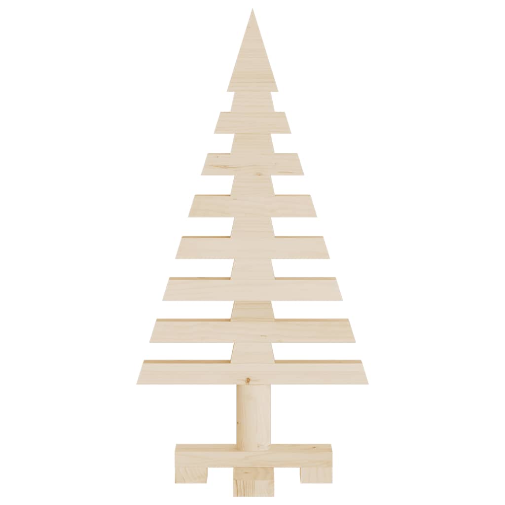 vidaXL Arbre de Noël en bois pour décoration 60 cm bois massif de pin