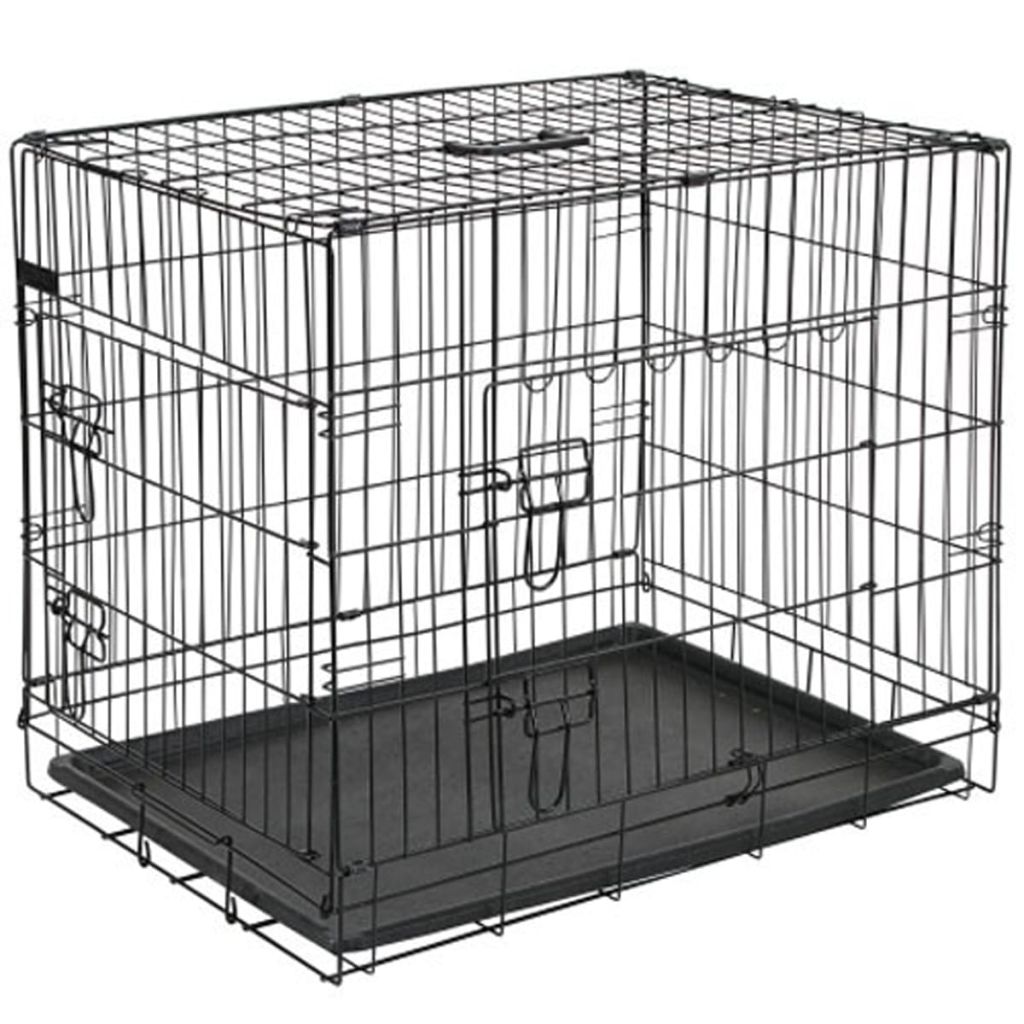 Cage pour chien 107x74x85 cm noir