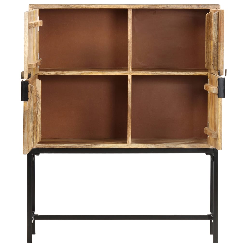 vidaXL Buffet 80x30x100 cm Bois de manguier massif