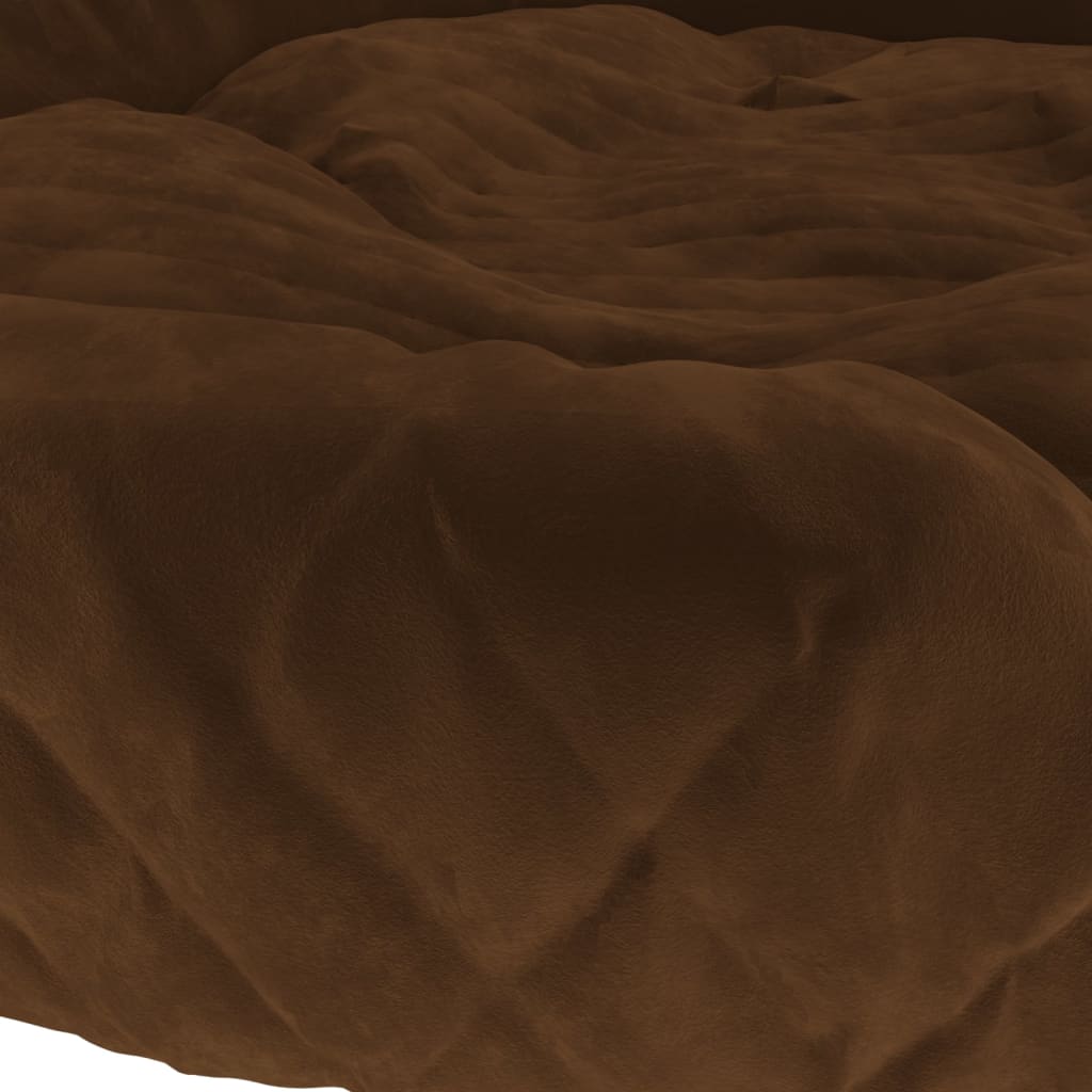 vidaXL Lit pour chien Marron 90x70x23 cm Peluche