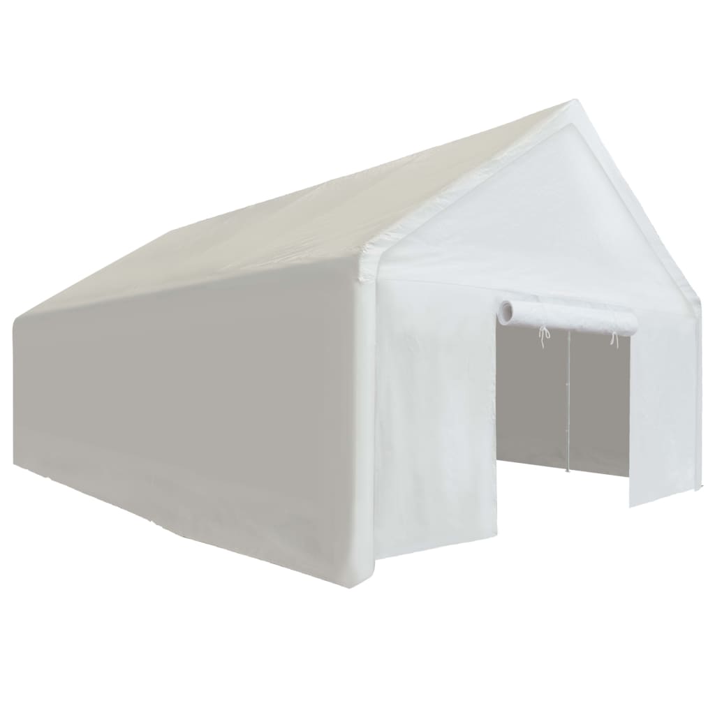 vidaXL Tente de rangement PE 4 x 8 m Blanc
