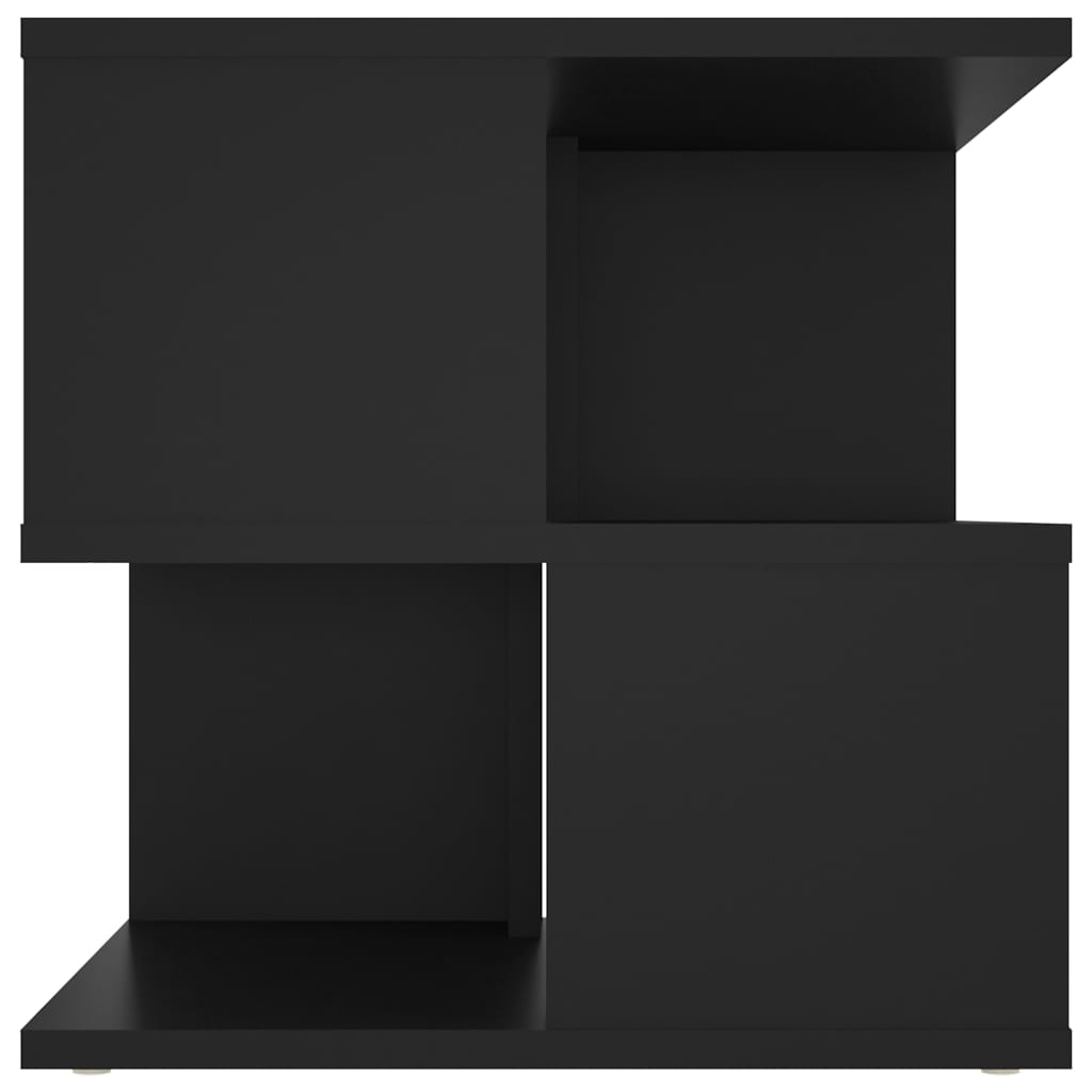 vidaXL Table d'appoint Noir 40x40x40 cm Aggloméré
