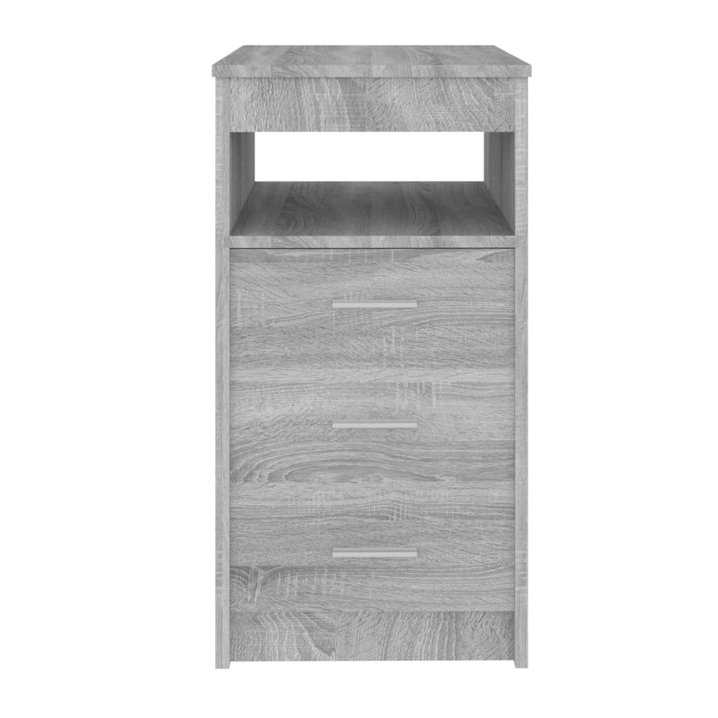 vidaXL Armoire à tiroirs Sonoma gris 40x50x76 cm Bois d'ingénierie