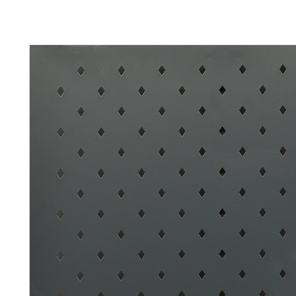 vidaXL Cloison de séparation 4 panneaux Anthracite 160x180 cm Acier