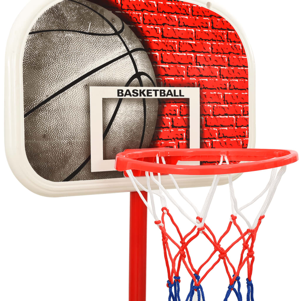 vidaXL Ensemble de jeu de basket-ball portable réglable 138,5-166 cm