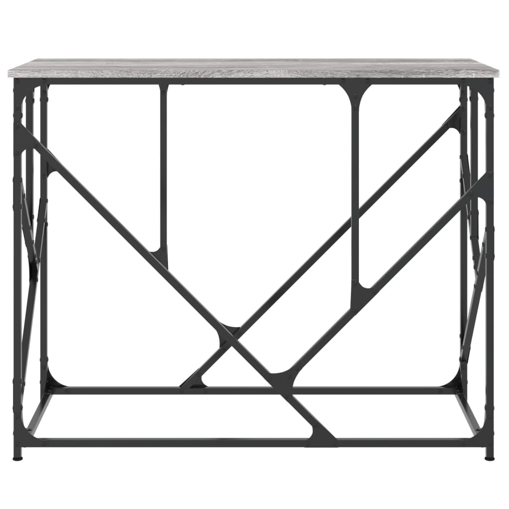 vidaXL Table console sonoma gris 100x40x80 cm bois d'ingénierie