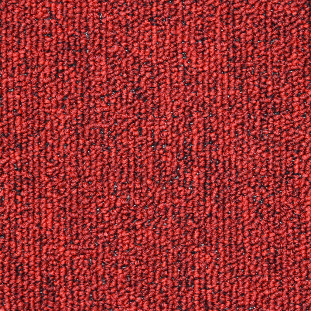 vidaXL Tapis d'escalier 15 pcs Rouge bordeaux 56 x 17 x 3 cm