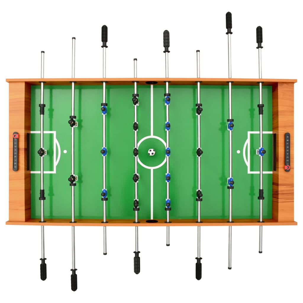 vidaXL Table de football pliante 121 x 61 x 80 cm Marron clair
