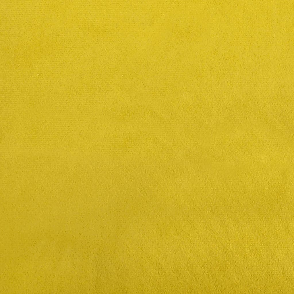 vidaXL Canapé-lit avec porte-gobelets jaune velours