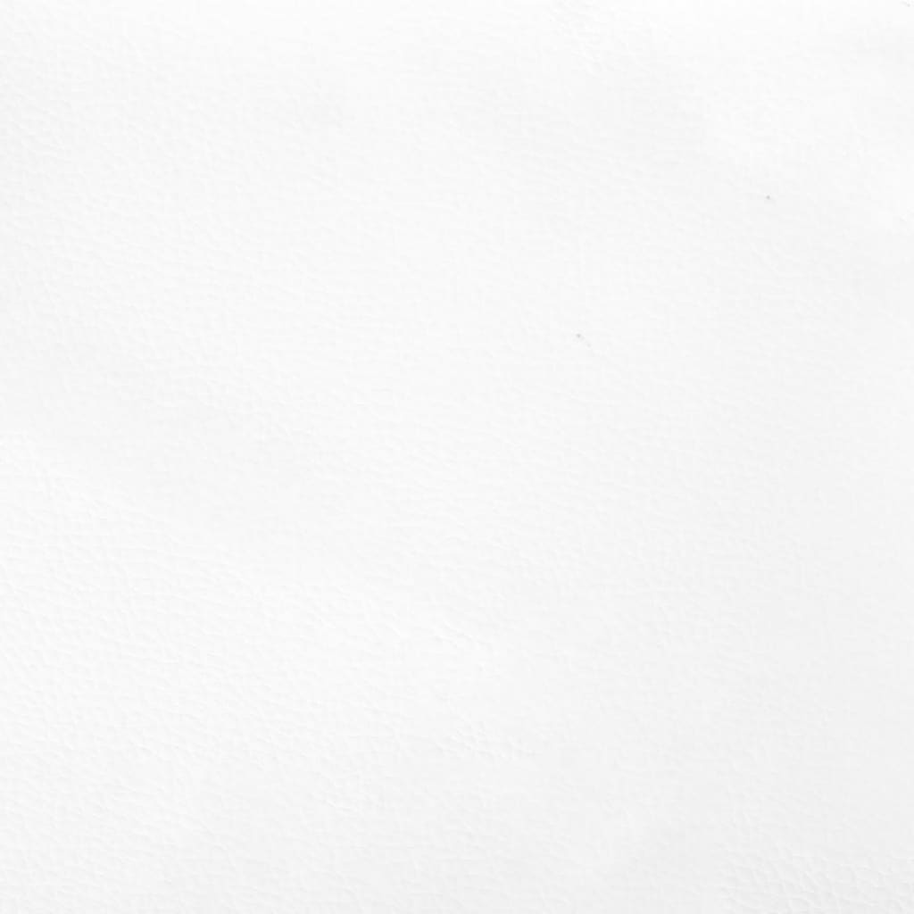 vidaXL Tête de lit avec oreilles Blanc 183x16x78/88 cm Similicuir