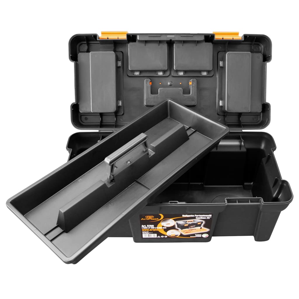 vidaXL Boîte à outils 580x280x250 mm PP