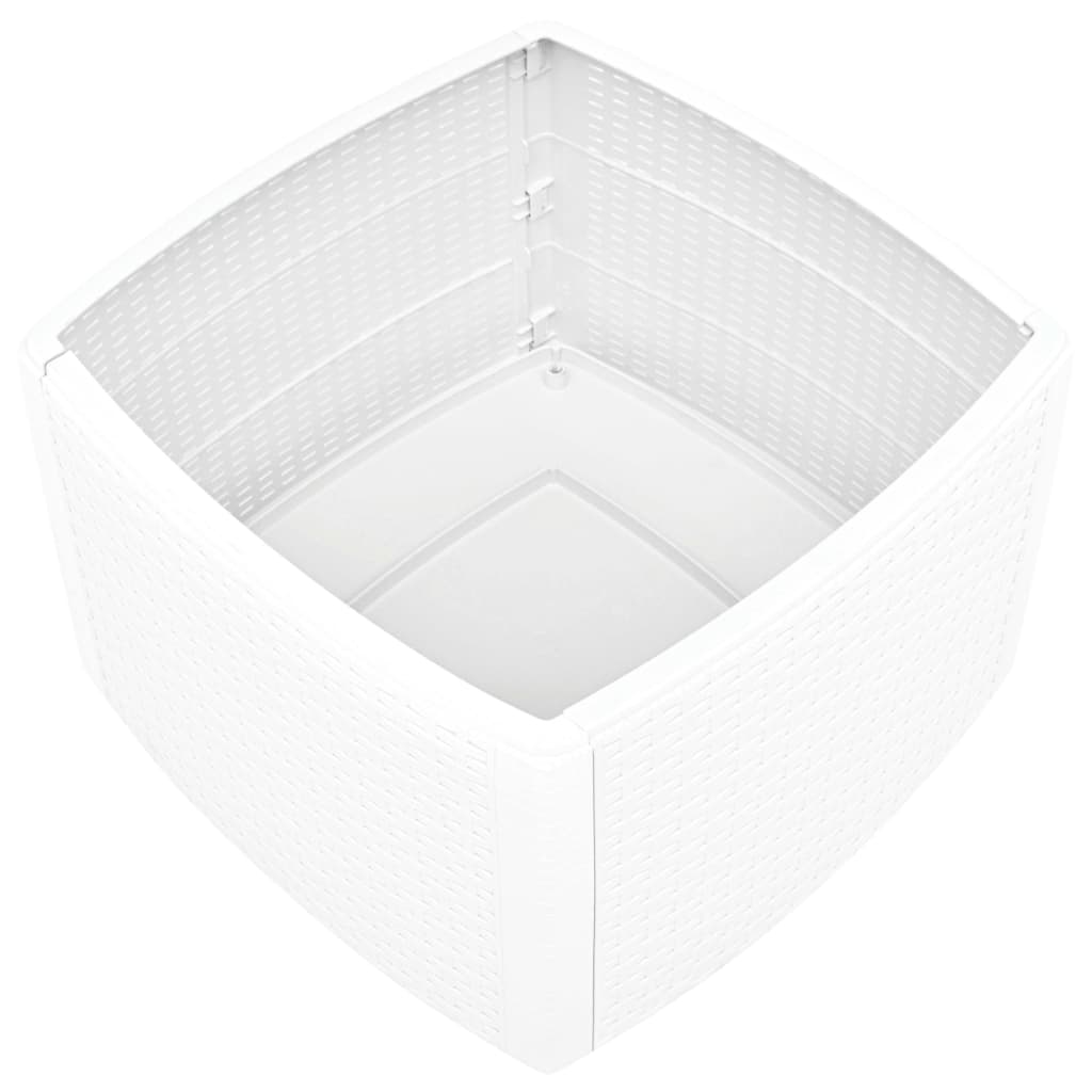 vidaXL Table d'appoint Blanc 54x54x36,5 cm Plastique