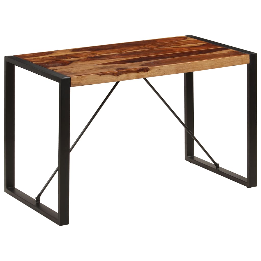 vidaXL Table de salle à manger 120x60x76 cm Bois de Sesham solide