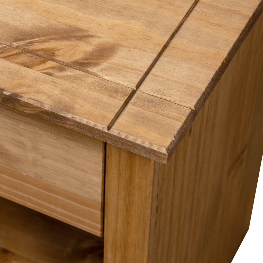 vidaXL Table de chevet 46x40x57 cm Pin solide Assortiment Panama
