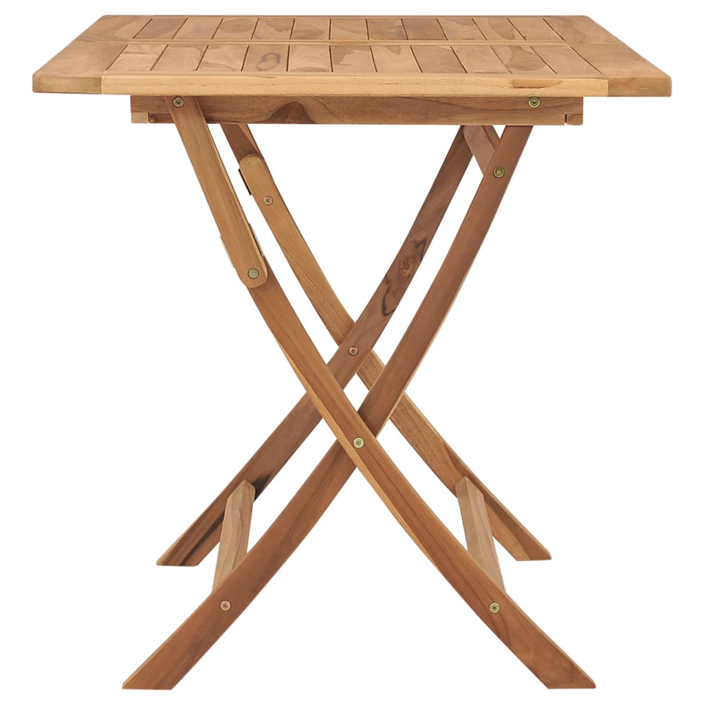vidaXL Table pliable de jardin 120x70x75 cm Bois de teck solide