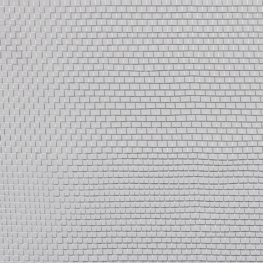 vidaXL Moustiquaire en maille d'aluminium 100x500 cm argenté