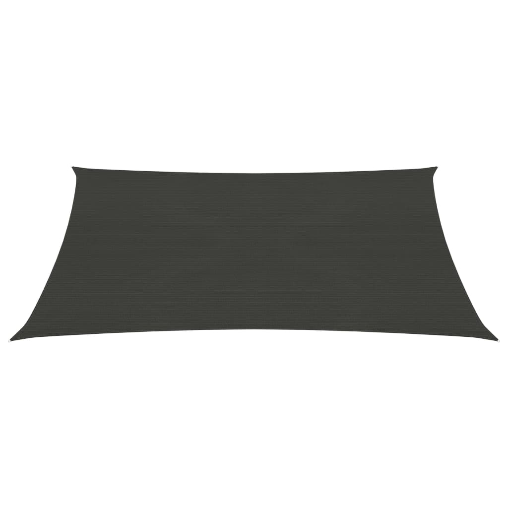 vidaXL Voile d'ombrage 160 g/m² Anthracite 2x2,5 m PEHD