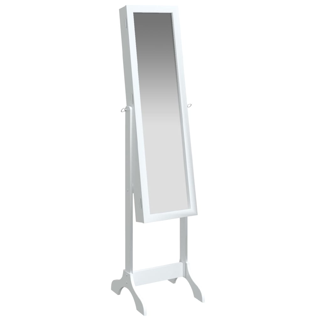 vidaXL Miroir sur pied blanc 34x37x146 cm
