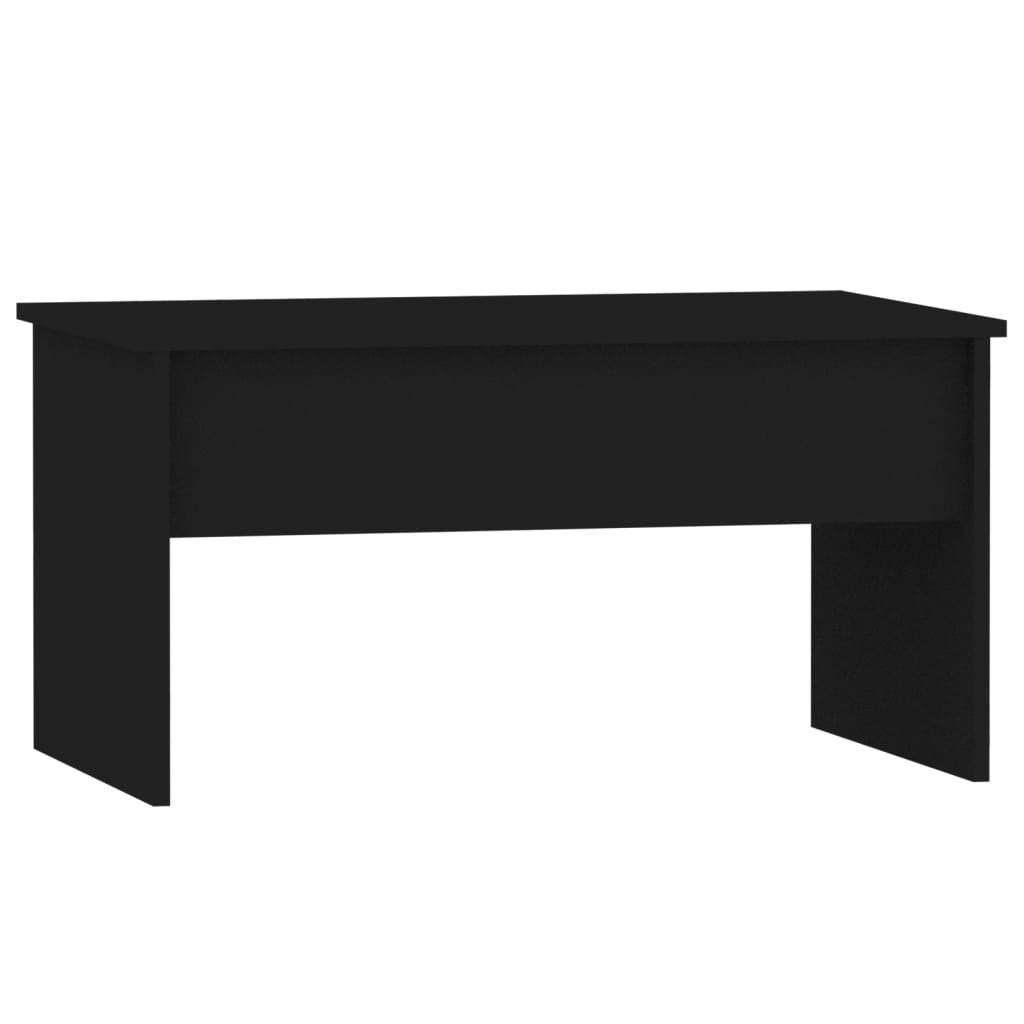 vidaXL Table basse Noir 80x50,5x41,5 cm Bois d'ingénierie