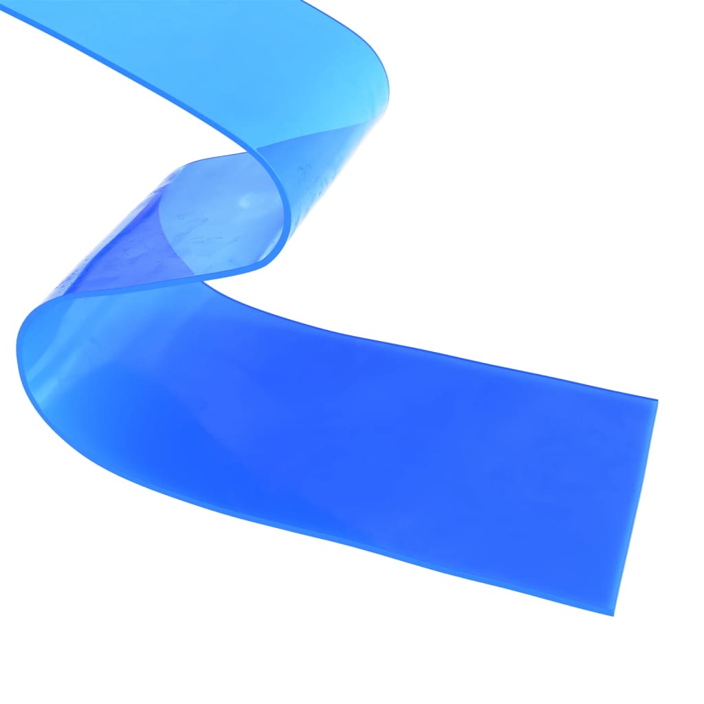 vidaXL Rideau de porte bleu 200 mmx1,6 mm 25 m PVC