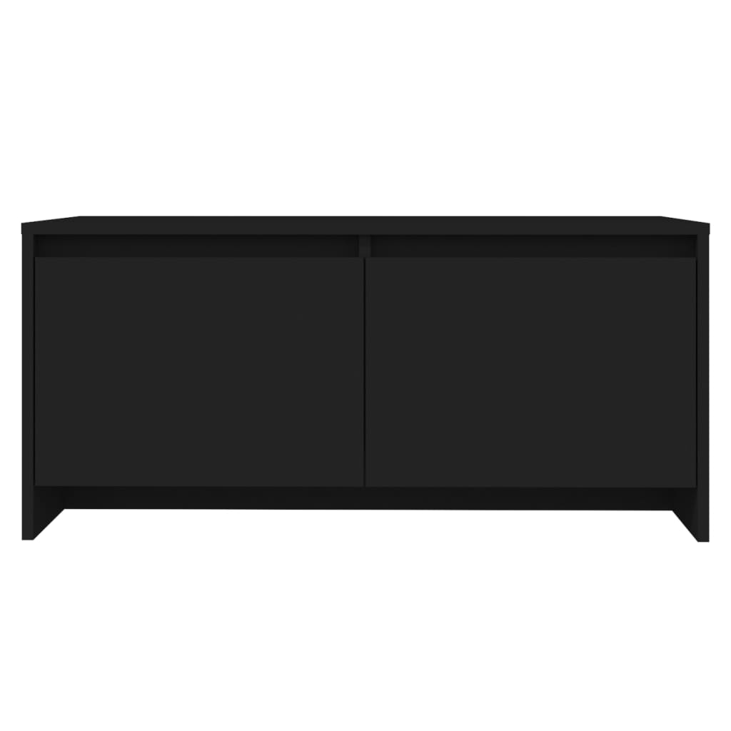 vidaXL Table basse Noir 90x50x41,5 cm Aggloméré