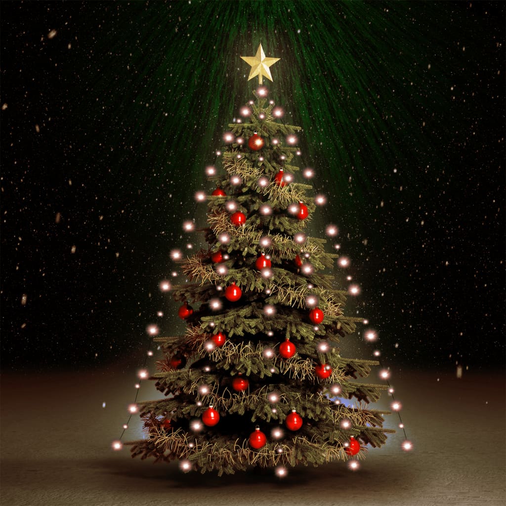vidaXL Guirlande lumineuse d'arbre de Noël avec 180 LED 180 cm