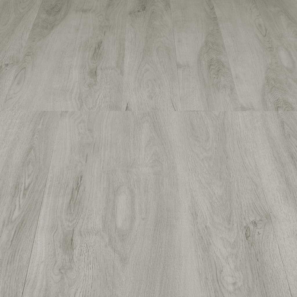 vidaXL Planches de plancher autoadhésives 4,46 m² 3 mm PVC Gris clair