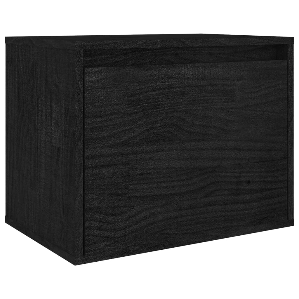 vidaXL Meubles TV 5 pcs Noir Bois massif de pin