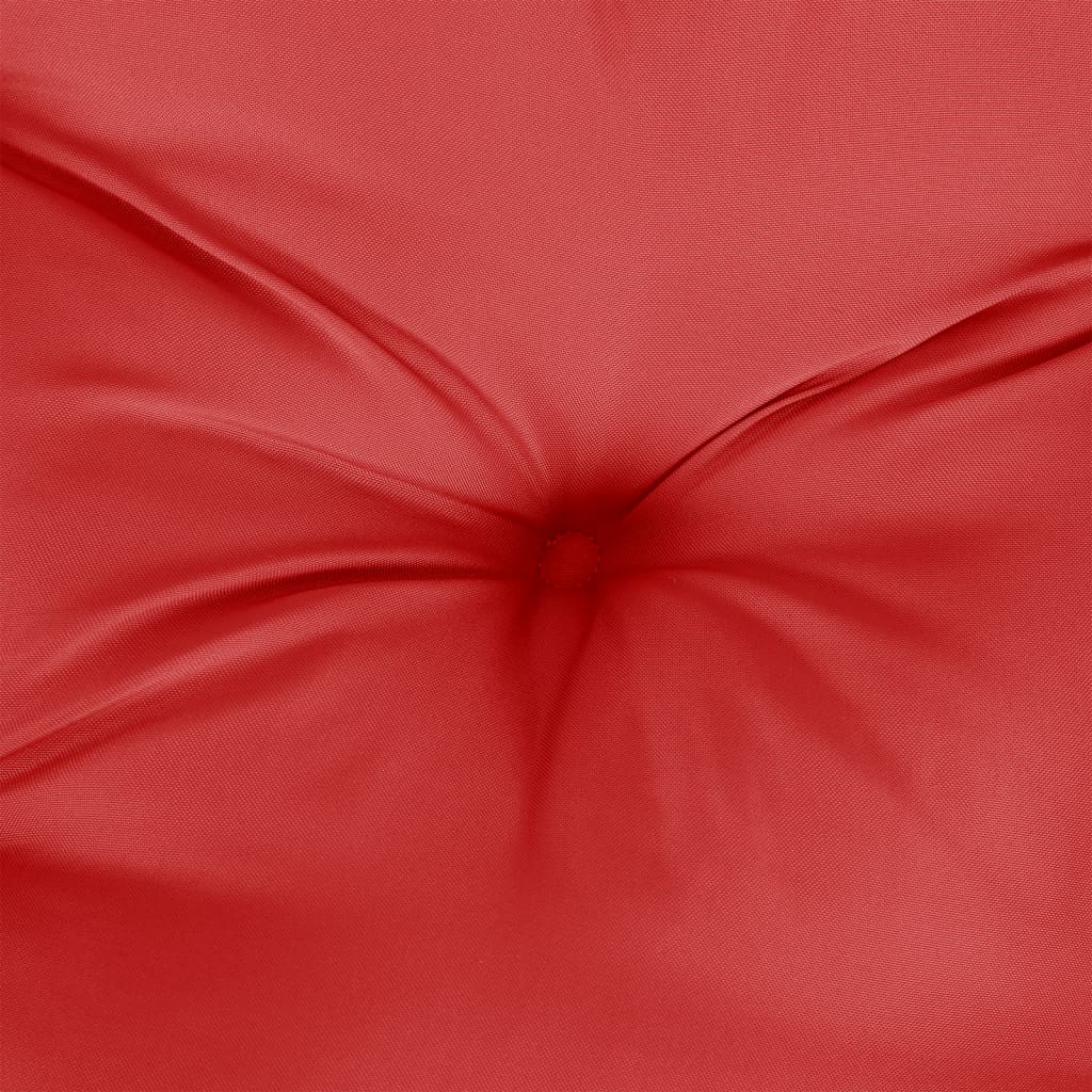 vidaXL Coussin de palette rouge 70x70x12 cm tissu