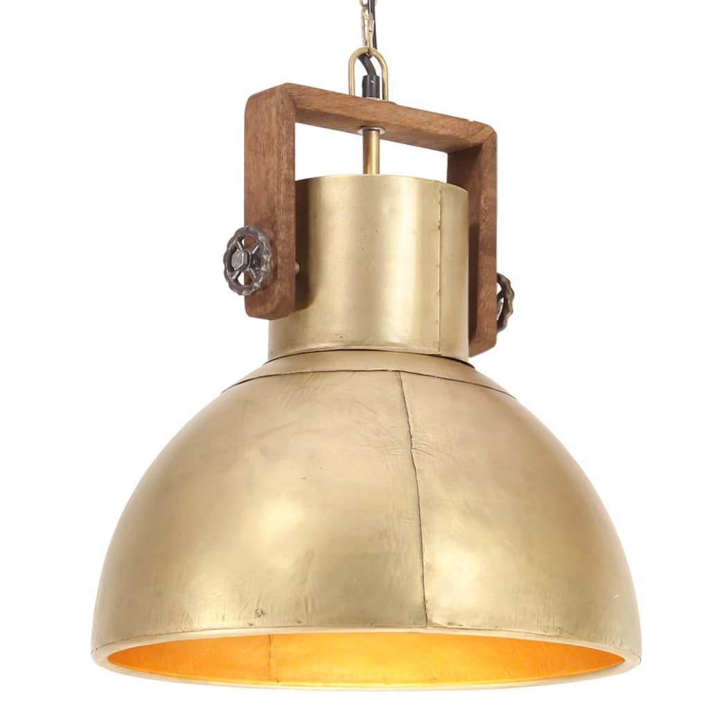 vidaXL Lampe suspendue industrielle 25 W Laiton Rond 40 cm E27