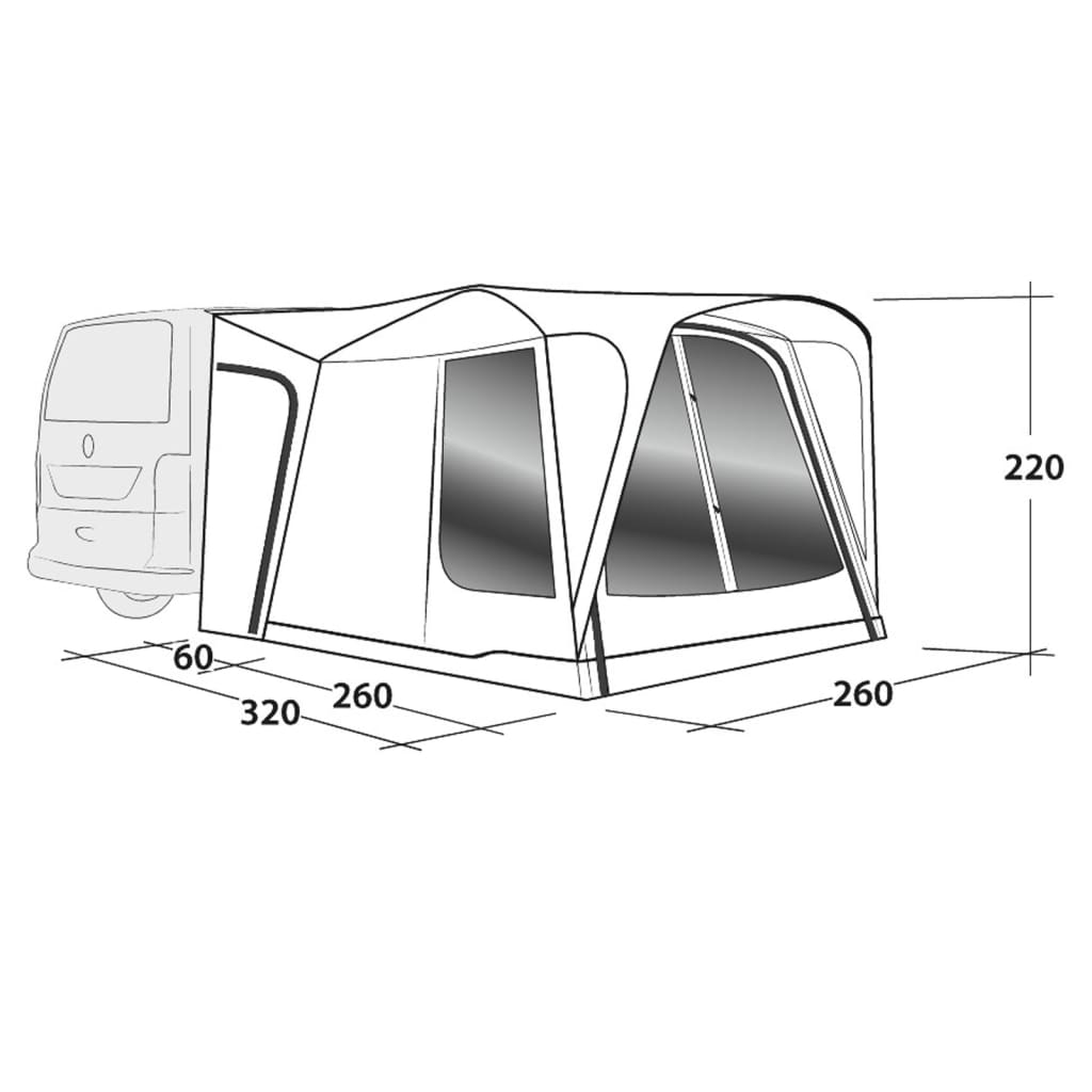 Outwell Auvent de camping-car Milestone Shade