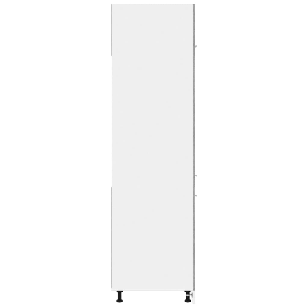 vidaXL Armoire à réfrigérateur Sonoma gris 60x57x207 cm Bois