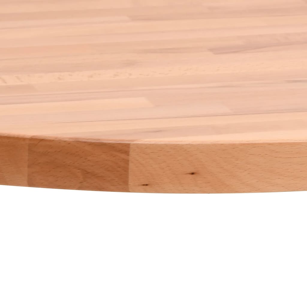 vidaXL Dessus de table Ø30x4 cm rond bois massif de hêtre