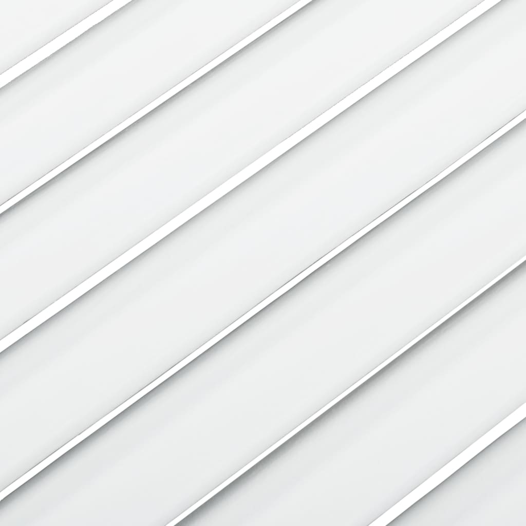 vidaXL Portes d'armoire à persiennes 2pcs blanc 39,5x39,4cm pin massif