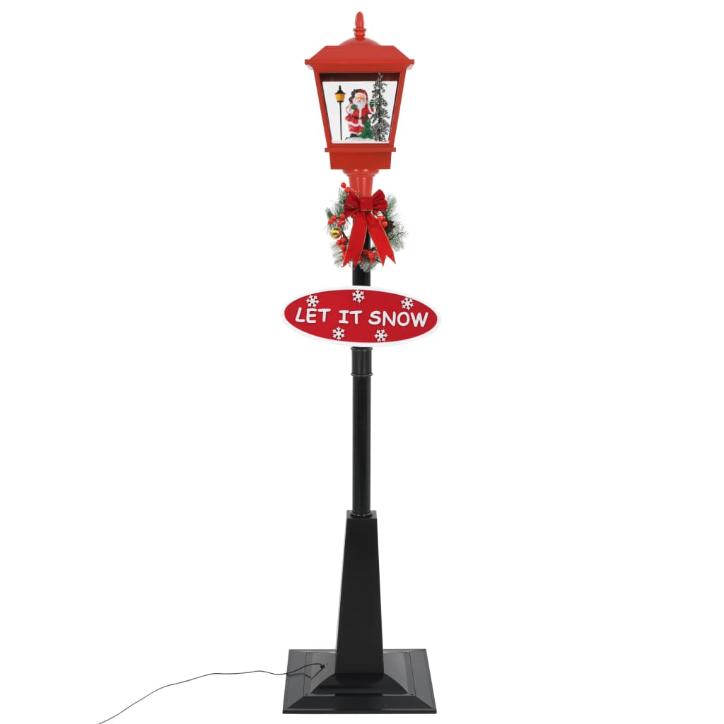 vidaXL Lampadaire de Noël avec Père Noël 180 cm LED