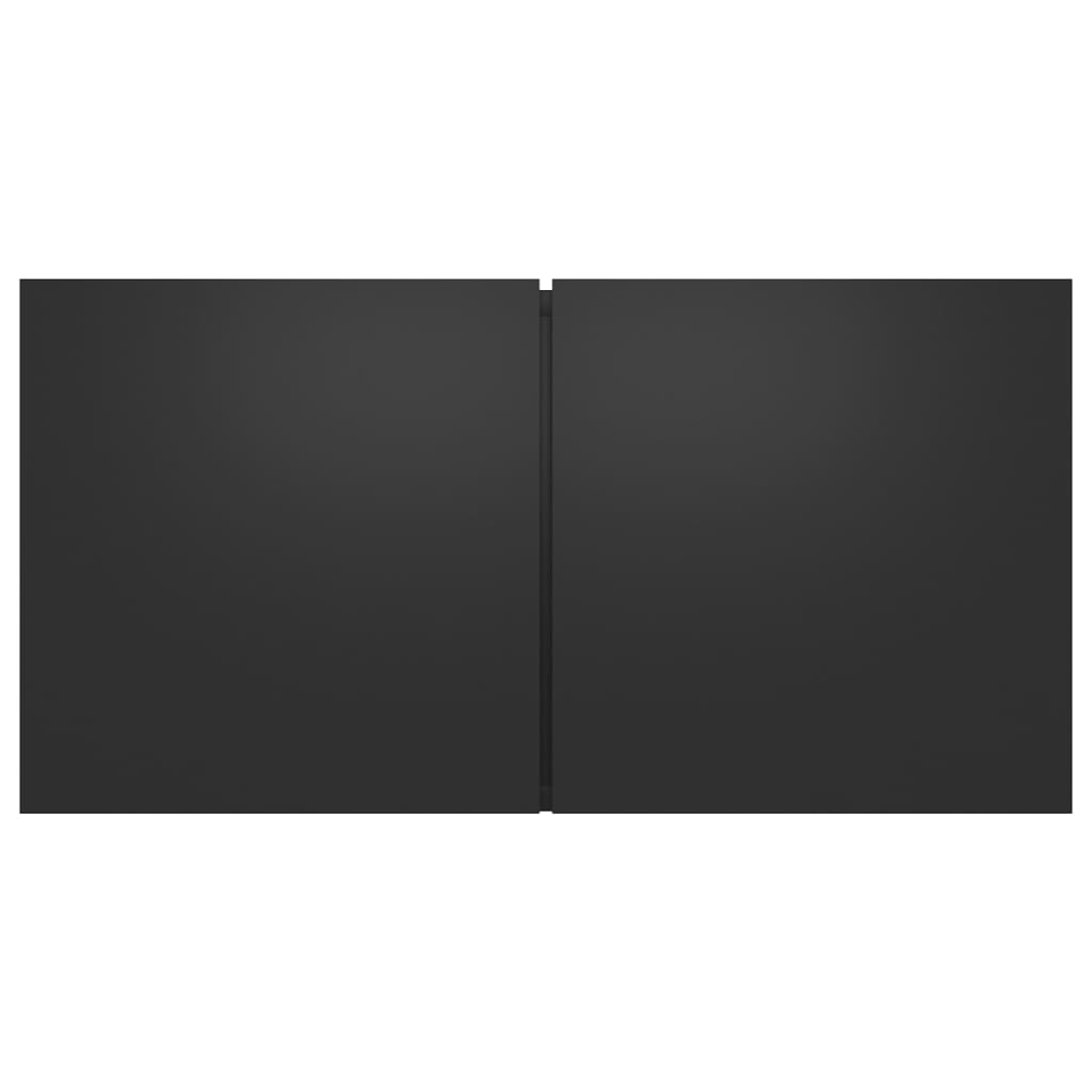 vidaXL Meuble TV suspendu Noir 60x30x30 cm