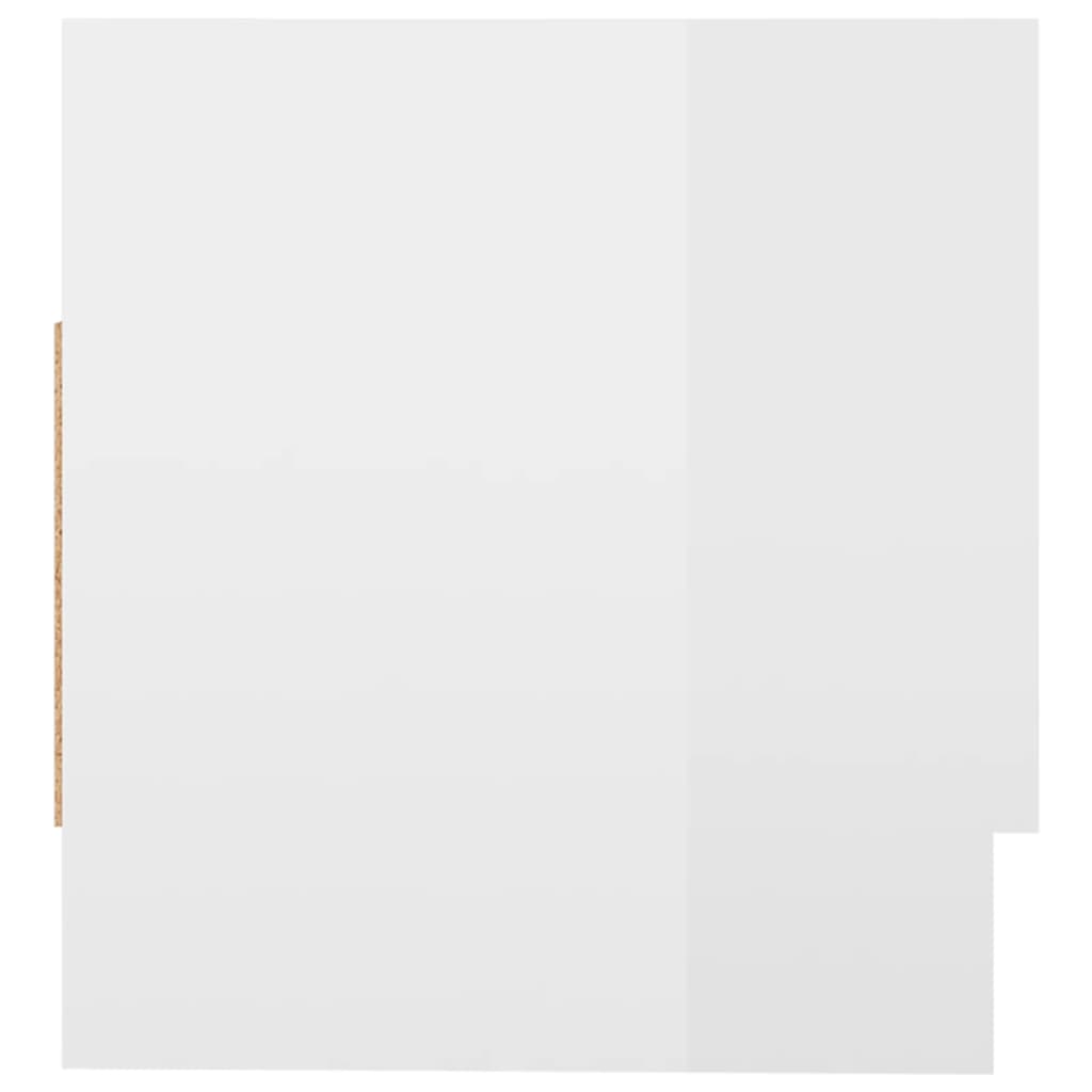 vidaXL Garde-robe Blanc brillant 70x32,5x35 cm Aggloméré