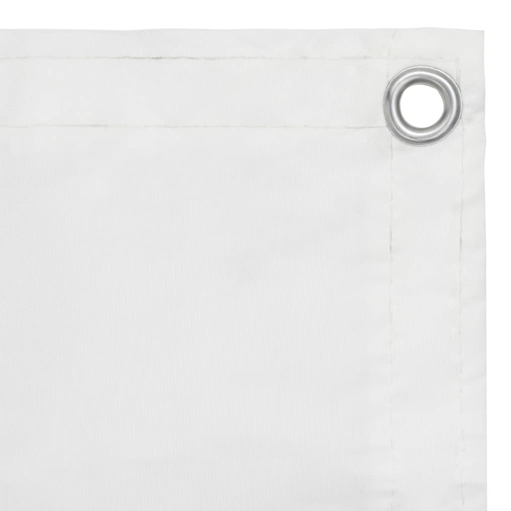 vidaXL Écran de balcon Blanc 75x600 cm Tissu Oxford