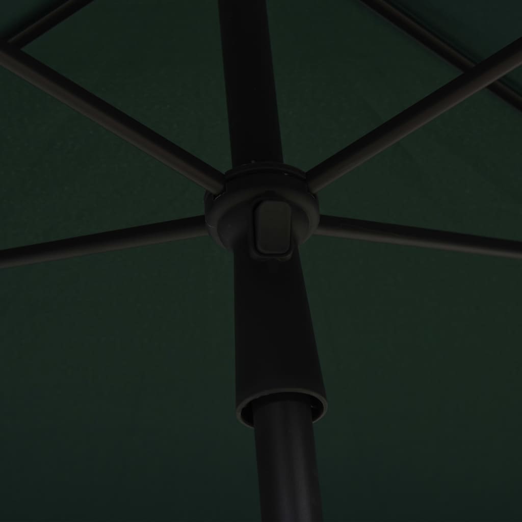 vidaXL Parasol de jardin avec mât 210x140 cm Vert