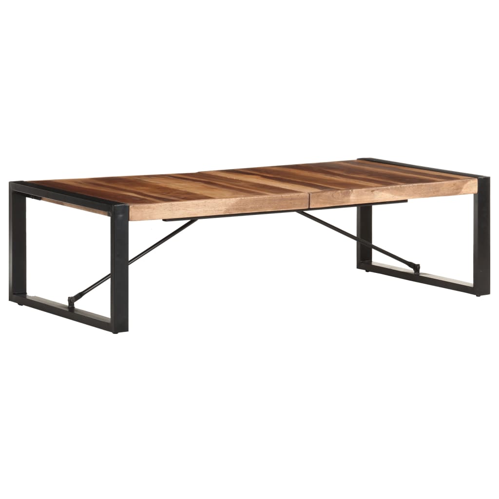 vidaXL Table basse 140x70x40 cm Bois solide