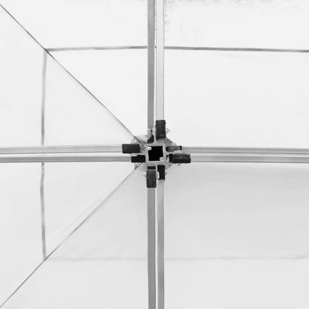 vidaXL Tente de réception pliable avec parois Aluminium 6 x 3 m Blanc
