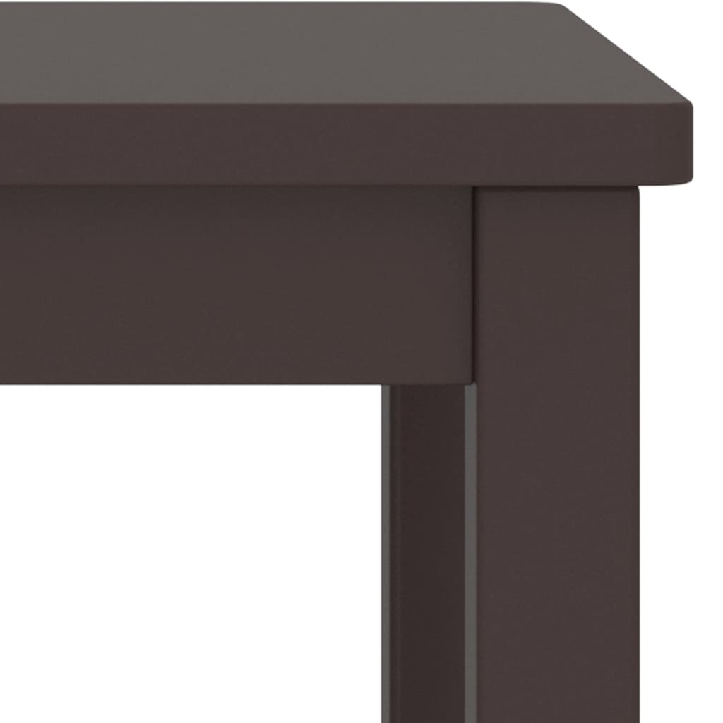 vidaXL Table de chevet Marron foncé 35x30x47 cm Bois de pin massif
