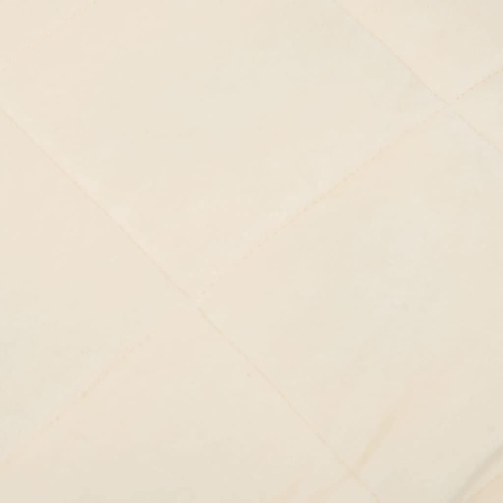 vidaXL Couverture lestée Crème clair 220x235 cm 15 kg Tissu