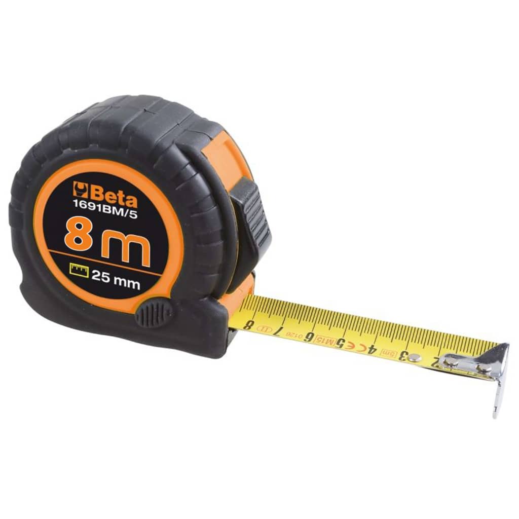 Beta Tools Ruban à mesurer 1691BM/8 Acier 8 m