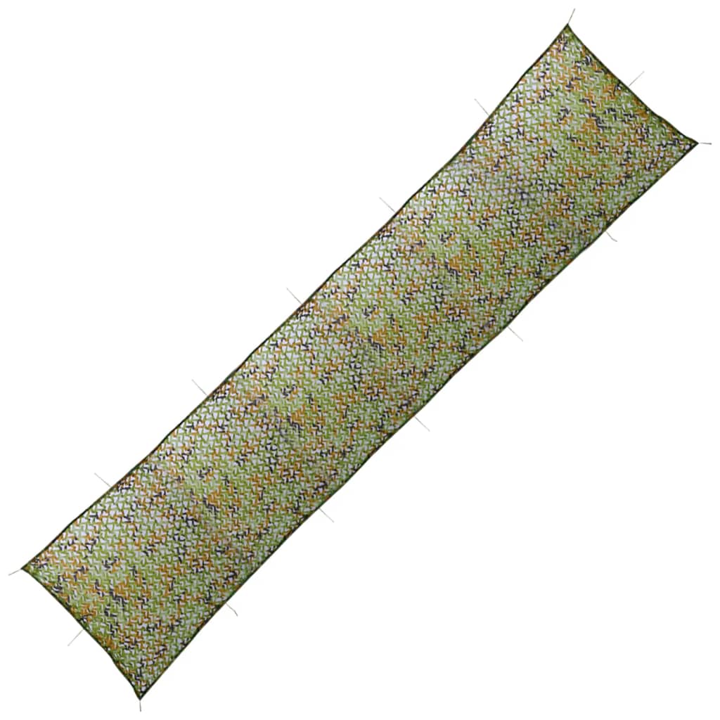 vidaXL Filet de camouflage avec sac de rangement 1,5x8 m Vert